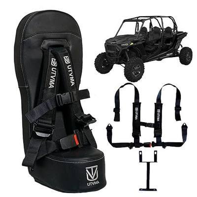 UTVMA RZR 1000 and 900 (2014-2023) Bump Seat with 4-Point Harness | Kids Seat | Jump Seat | All Models (XP, Turbo, Turbo S, High Lifter, Sport, Premium, Ultimate) (Black)