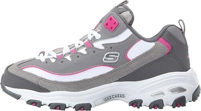 Skechers Women's D'liteful, Charcoal, 7