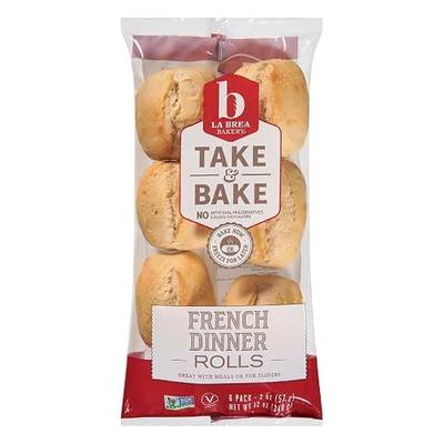 La Brea, Dinner Rolls French Take Bake 6 Count, 12 Ounce