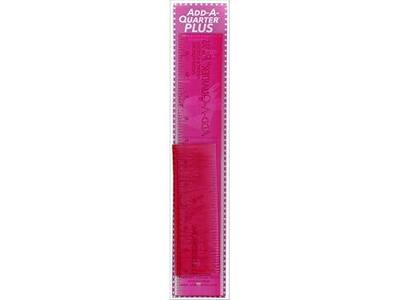 CM Designs Add-A-Quarter Plus 6/12 Pink Combo – Specialty Ruler for Foundation Paper Piecing