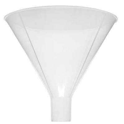 EISCO Powder Funnel, 6" (150mm) Diameter - Polypropylene Plastic - Parallel Stem - Resistant to Acids & Alkalis - Great for Laboratory, Classroom or Home Use