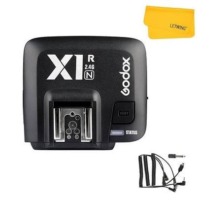 Godox X1R-N Wireless Flash Trigger Receiver for Nikon DSLR Camera, 2.4G Wireless X System High Speed Sync 1/8000s, Wireless Remote Trigger Transmitter Compatible for X1N XPro-N XProII-N Trigger