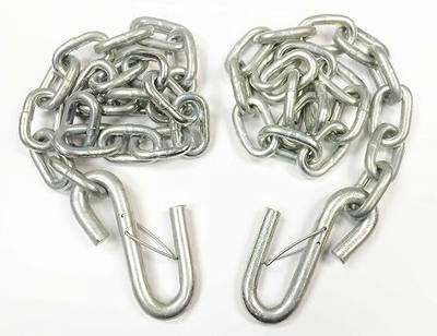 LIBRA 2 New 5/16" x 30" Grade 30 Trailer Safety Chains w/S Hook & Safety Latch - 25006