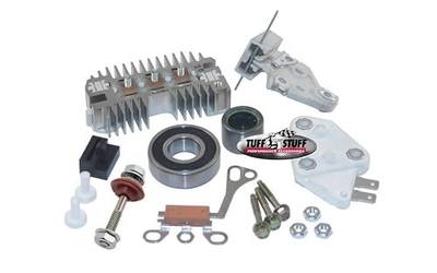 Tuff Stuff Alternator Rebuild Kit, Complete, Bearings Included, GM 10SE, OE Wiring, Kit