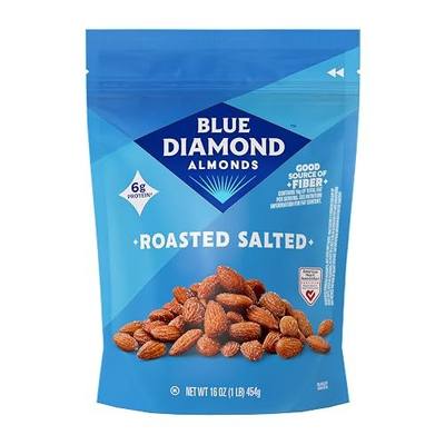 Blue Diamond Almonds, Roasted Salted, 16 Ounce