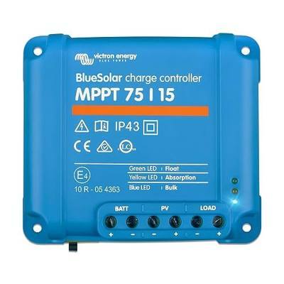 Victron Energy BlueSolar MPPT Solar Charge Controller 75V, 15A, 12/24V | Charge Controllers for Solar Panels