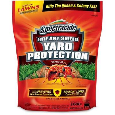 Spectracide Fire Ant Shield Yard Protection Granules 10 Pounds | Kills Fire Ant Queen & Colony, Kills Mound & New Mound Formation, Use On Lawns & Near Home Foundation, Up To 3 Months Control