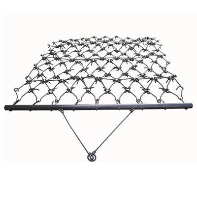 HDHA-44 Heavy-Duty Drag Harrow, 4' x 4' - for ATV, UTVs, Lawn Tractors - 7 Rows of Tines, 1/2" Teeth for Leveling, Grading, Pastures, Breaking up Soil, and More