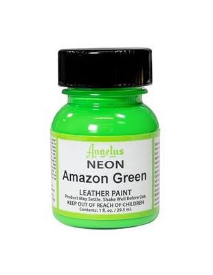 Angelus Neon Leather Paint, 1 oz., Amazon Green
