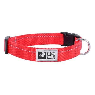 RC Pet Products 5/8" Primary Collection Adjustable Dog Collar, X-Small, Red