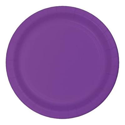 Creative Converting 318915 24 Count Paper Banquet Plate, 10", Amethyst