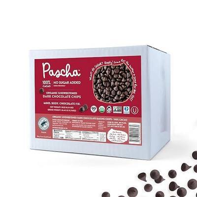 Pascha Bulk Organic Unsweetened 100% Dark Chocolate Baking Chips, 10 Pound