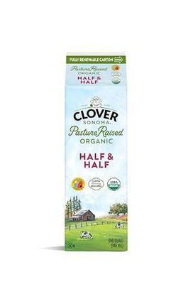 Clover Sonoma, Organic Half & Half, quart, 32 Oz