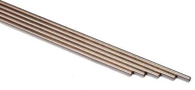 Texas Knifemakers Supply 752 Nickel Silver Rod – 1/8” Diameter x 12” Length – Pack of 5 Solid Knife Handle Pins – Alloy 752 Bar Stock for Knife Making