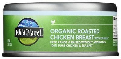 Wild Planet Organic Roasted Chicken Breast & Sea Salt, 5 Ounce, Pack of 1