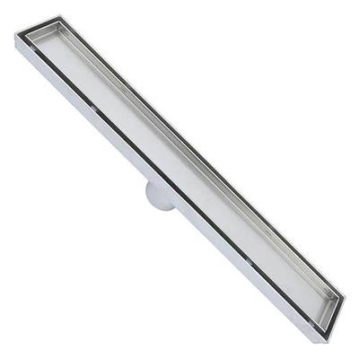 ZOIC Linear Stealth Tile Insert Floor Grate Bathroom Shower Waste Drain 304 Stainless Steel 19.68 Inches (500MM)
