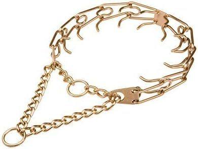 Herm Sprenger Curogan Ultra-Plus Pinch Collar with Center-Plate and Assembly Chain - 3.2 mm x 23 inches