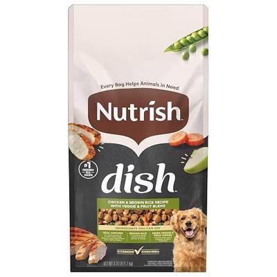 Nutrish Dish Chicken & Brown Rice Recipe with Veggie & Fruit Blend Dry Dog Food, 3.75 lb. Bag (Rachael Ray)