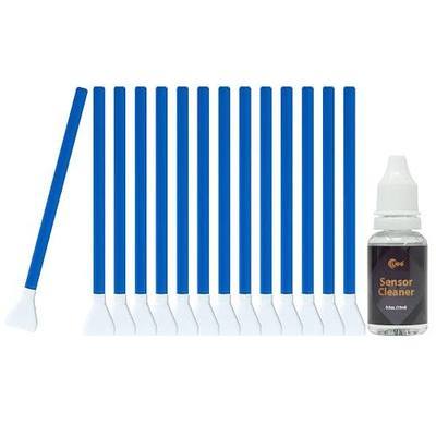 UES APS-C Camera Sensor Cleaning Kit (14 x 16mm Swabs + 15ml Solution) | UES APSC16 Sensor Cleaning Set - Compatible with Sony Nikon Canon Fujifilm DSLR Reflex & Mirrorless Digital Camera CCD&CMOS