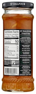 St. Dalfour, Ginger & Orange Marmalade, Fruit Spread, 10 oz (284 g)(pack of 3)