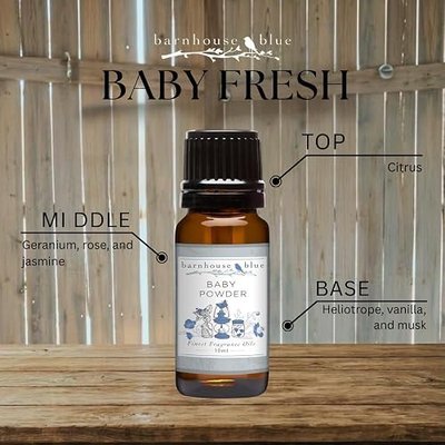 Barnhouse Blue Baby Fresh Premium Grade Fragrance Oils - for Candle, Soap Making, & More - 30ML