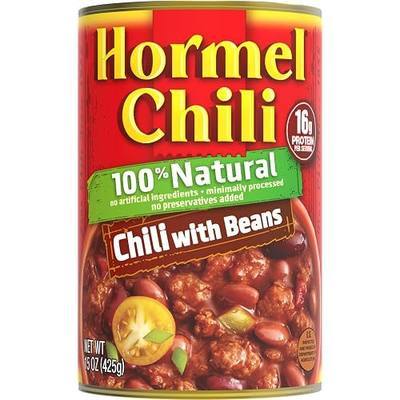HORMEL Natural Chili with Beans, 15 Ounce (Pack of 12)