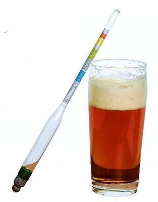 Triple Scale Wine & Beer Hydrometer in Hardcase By BrewSomm - Specifc Gravity ABV Alcohol Tester- for Measureing Wine, Beer, Mead and Kombucha