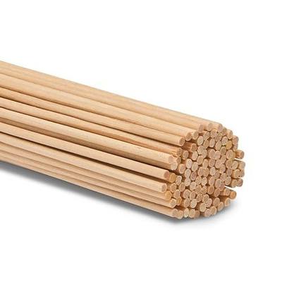 Woodpeckers 1/8 Inch x 12 Inch Birch/Poplar Wood Dowels, Pack of 50, Craft-wood Dowel Rods