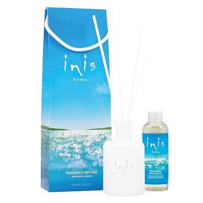 Inis the Energy of the Sea - Reed Diffuser Set with Fragrance Oil | Glass Bottle and Fibre Reeds, Clean Ocean Fresh Aquatic Home Fragrance for Living Room, Bathroom and Bedroom
