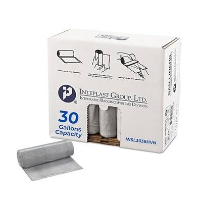 Inteplast Group SL3036HVN Low-Density Can Liner, 30 x 36, 30gal, .58mil, Clear, Roll of 50 (Case of 10 Rolls)