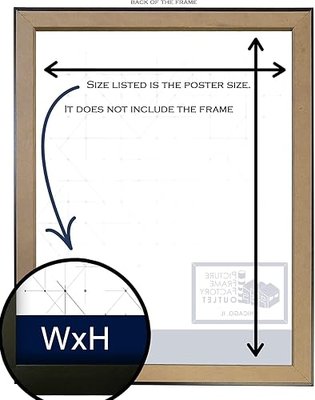 PFFO 8x8 Black Picture Frame for Photos, Prints, or Posters, Wall Decor