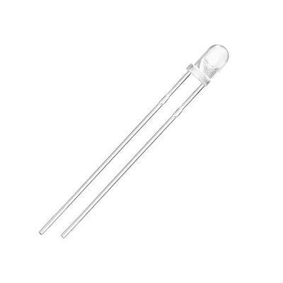 CHANZON 100 pcs 3mm Infrared Ray IR 850nm Emitter LED Diode Lights | (DC 1.4V-1.6V 20mAClear Transparent Round Lens) Lighting Bulb Lamps Electronics Components Indicator Light Emitting Diodes