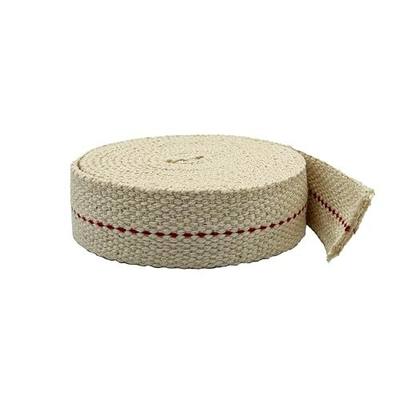 Light of Mine - 7/8" Inch 6' Foot, 100% Cotton Flat Wick for Paraffin Oil, Kerosene Based Lanterns, and Oil Lamps with Genuine Red Stitch (7/8" - 6' Roll)