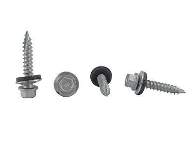 Chenango Supply #9 x 1 Hex Washer Head Metal Roof Screws