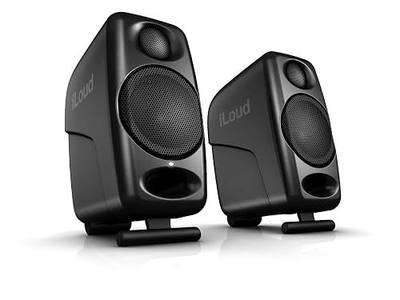 IK Multimedia iLoud Micro Monitor 50 watt Portable Wireless Bluetooth Studio Reference Monitors, Dual Speakers for Music Production, Mixing, Mastering, Composing, producing and DJs