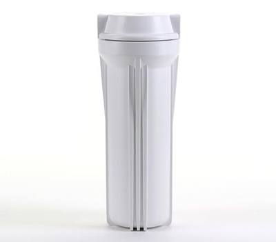 Hydronix HF2-10WHWH14, 10" White Housing with White Flat Cap For RO & Filtration Systems, 1/4" Ports