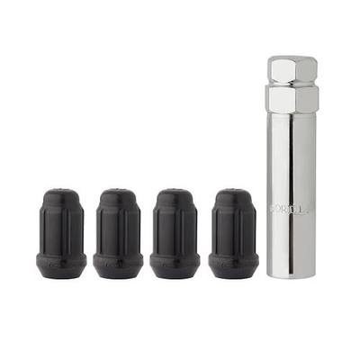 DPAccessories 4 Black Spline Drive/Tuner Locking Lug Nuts/Wheel Locks - M12x1.50 - Dual Hex LCS3B6HCGBK06LK4