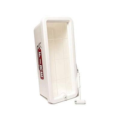 Cato 10551-H Red Plastic Chief Fire Extinguisher Cabinet for 2-1/2 or 5 lb. Extinguisher, with Hammer and Cylinder Lock