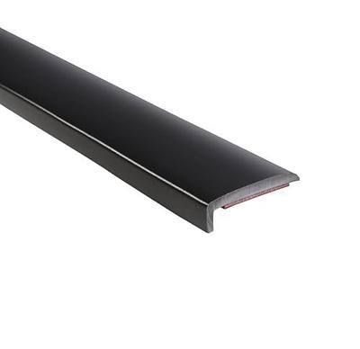 TRIM-LOK PVC Lip Guard, 1.0625-Inch Width, 25-Foot Length, 3M Acrylic Foam Tape, Paintable Black Finish, Plywood, Glass, and Sheet Metal Edge Protector, Great for Running Boards, Camper Shells, & More
