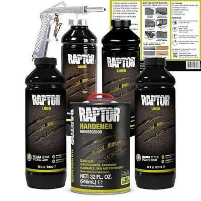 U-POL Raptor Tintable Urethane Spray-On Truck Bed Liner Kit w/FREE Spray Gun, 4 Liters