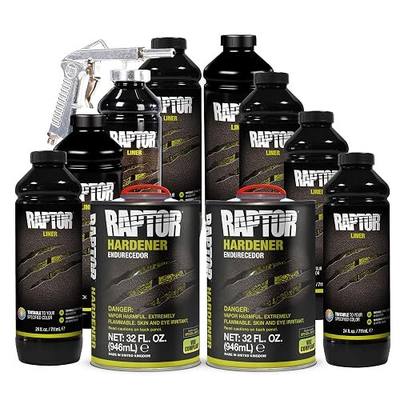 Raptor Tintable Urethane Spray-On Truck Bed Liner Kit, Protective Paint With Spray Gun, For Tailgates & Trucks, Vehicle Undercoating, 8 Quart Kit