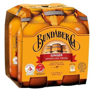 Bundaberg Ginger Beer, 12.7 Fl Oz (pack of 4)