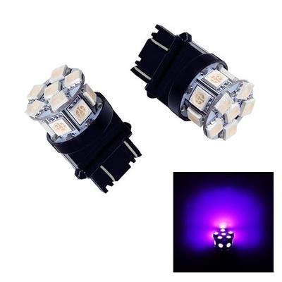 PA LED 2PCS 13SMD 3157 Purple Auto LED Bulb | 12V for Turn Signal, Side Marker, Stop, Back, Tail Light (3056 3156 3156A 3057 4057 3157 4157 T25 Available)