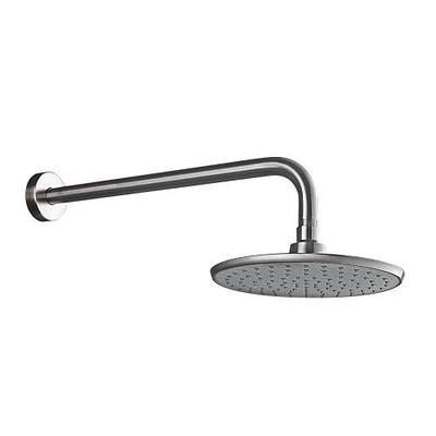 Purelux Rainfall Shower Head with 16 Inch Extension Shower Arm, Brushed Nickel Finish