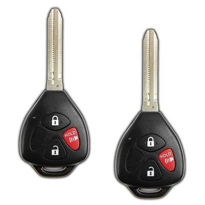 2X KeylessOption Key Fob Replacement for 2005 2006 2007 2008 2009 2010 2011 2012 2013 Scion TC IQ XD Toyota Yaris Remote, 3-Button MOZB41TG, Locksmith Required