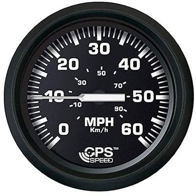 Faria Beede Instruments BEEDE 32816 Euro Speedometer GPS (60 MPH) Studded - 4, Black