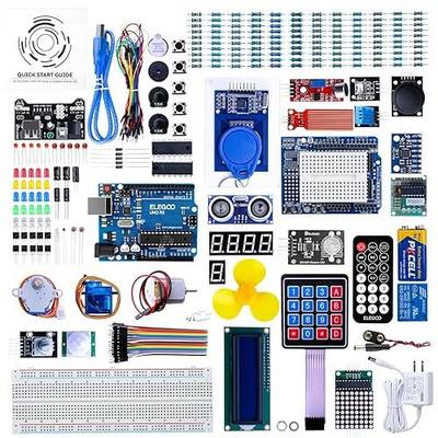 ELEGOO UNO R3 Project Most Complete Starter Kit with Tutorial Compatible with Arduino IDE (63 Items)