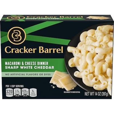 Cracker Barrel Mac and Cheese, Sharp White Cheddar Flavor, 14 oz