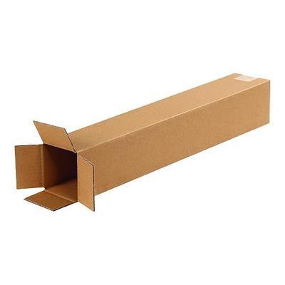 BOX USA Shipping Boxes 4L x 4W x 24H, 25-Pack Tall Corrugated Boxes for Shipping, Packaging, Moving, Storage Boxes