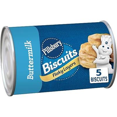 Pillsbury Flaky Layers Refrigerated Buttermilk Biscuits, 5 ct., 6 oz.
